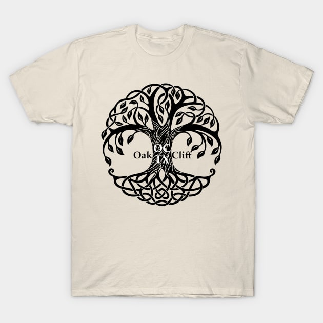 Oak Cliff Texas OC TX World Tree Yggdrasil T-Shirt by Culturesmith